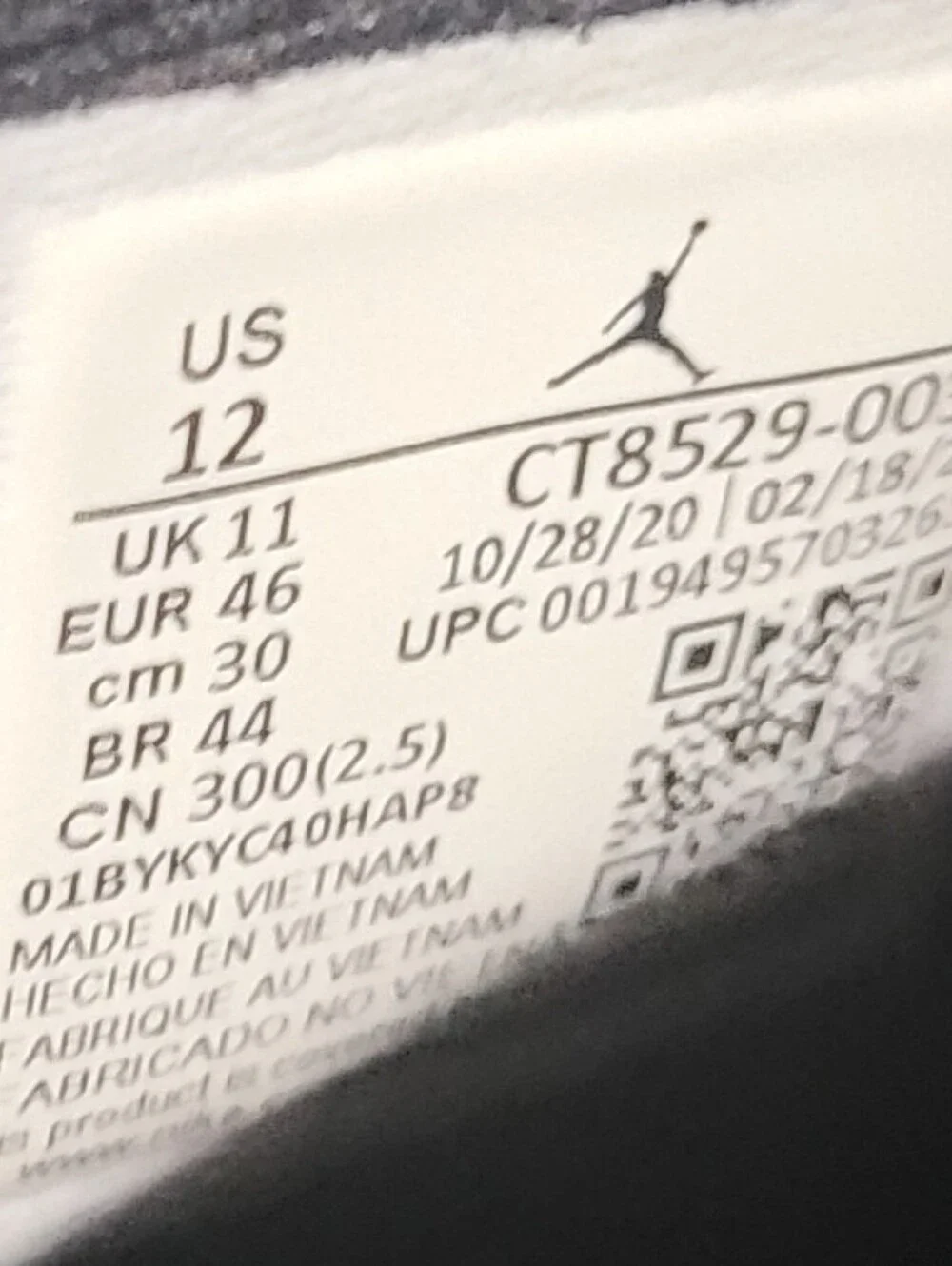 Jordan classic silhouette